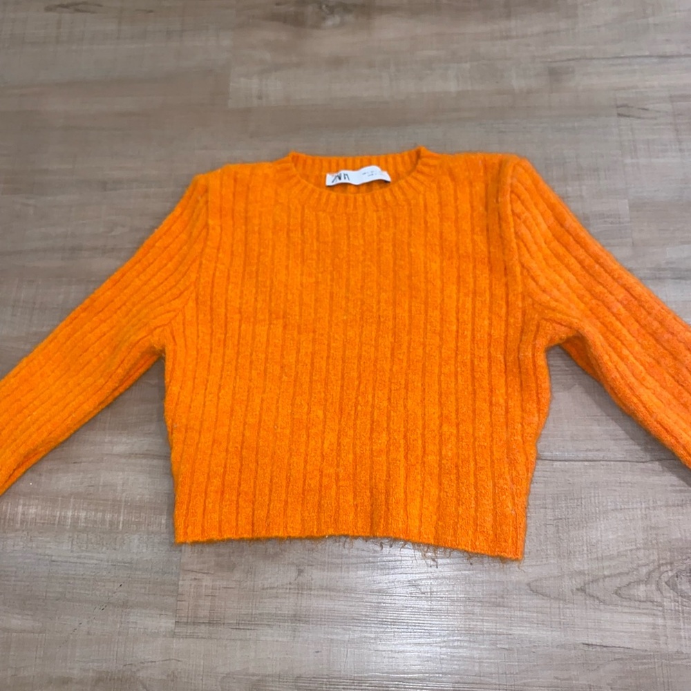 Zara Orange Sweater